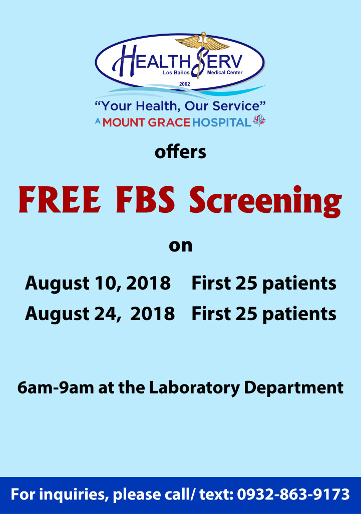 Free FBS - Poster August 2018