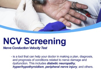 Nerve Conduction Velocity Screening available at HealthServ
