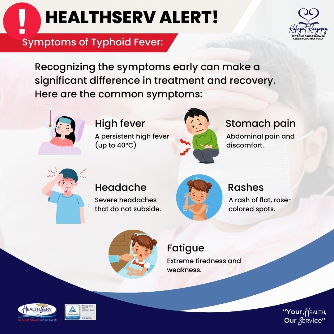 Introduction With the ongoing rainy season, it’s crucial to be aware of Typhoid Fever and take preventive measures to ensure the health and safety of your family. Understanding the symptoms, causes, preventive strategies, and potential dangers can help you stay informed and prepared. What is Typhoid Fever? Typhoid Fever is a serious bacterial infection caused by Salmonella typhi. It spreads through contaminated food and water and is more prevalent in areas with poor sanitation. Symptoms of TyphoaStay Informed Understanding Typhoid Fever During the Rainy Seasonid Fever